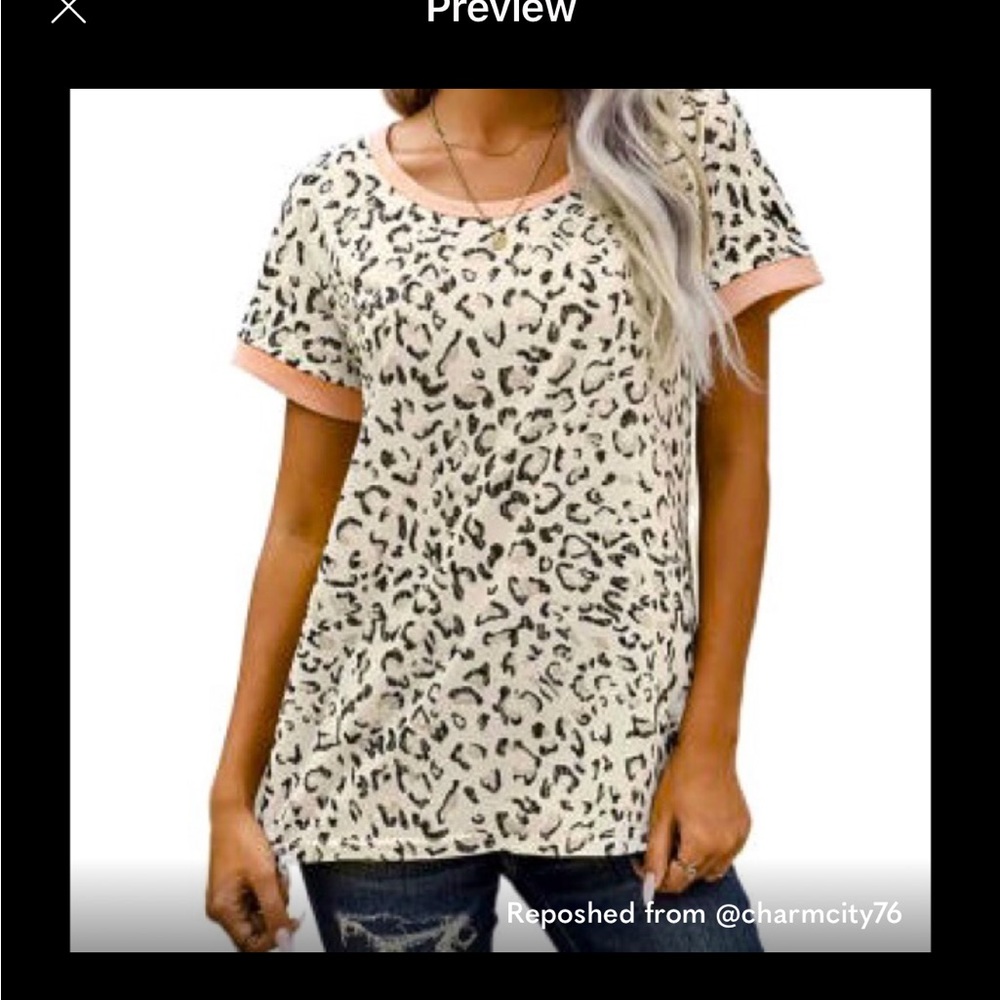 Cute Animal Print Top - Picture 2 of 8